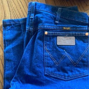 3 pair new/EUC wrangler jeans